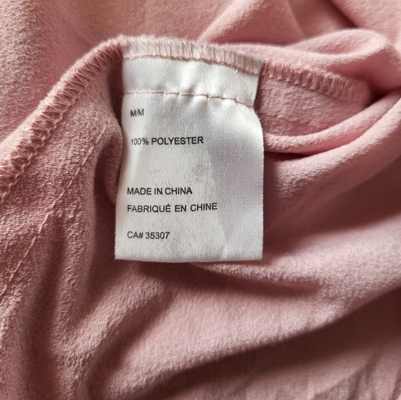 Sleeveless Pink Button-Up Women's Tank , Size Medium - Picture 4 of 4